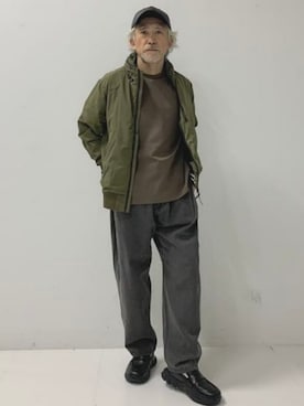 BEAMS HEART MENさん（メンズ・174cm）の冬コーディネート