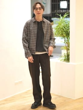 「BEAMS HEART（ビームスハート）のアイテム」を使った、BEAMS HEART MENさん（メンズ・186cm）の春コーディネート