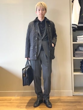 BEAMS HEART MENさん（メンズ・171cm）の冬コーディネート