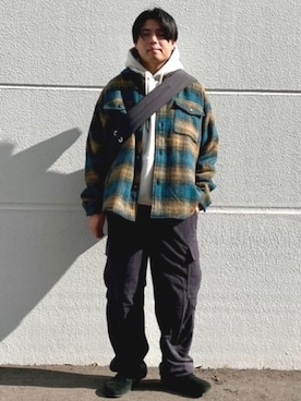 「メンズファッション」｜BEAMS HEART MENさん（メンズ・178cm）の冬コーディネート