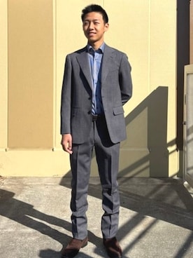 BEAMS HEART MENさん（メンズ・172cm）の冬コーディネート