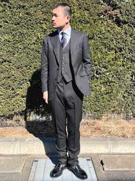 BEAMS HEART MENさん（メンズ・180cm）の冬コーディネート