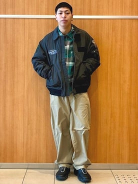 BEAMS HEART MENさん（メンズ・180cm）の冬コーディネート