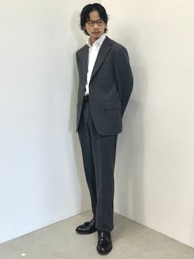 「アイテム（スーツセット）」を使った、BEAMS HEART MENさん（メンズ・175cm）の秋コーディネート