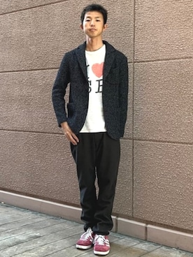 BEAMS HEART MENさん（メンズ・170cm）の冬コーディネート