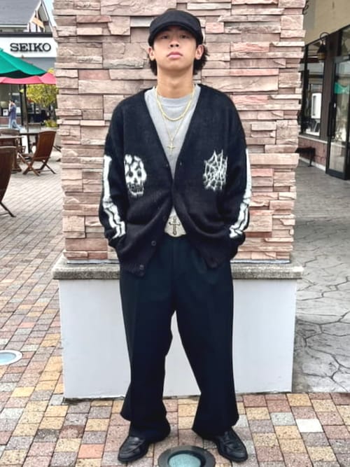 3色展開】ポリエステルレーヨン 2タック ワイドパンツ