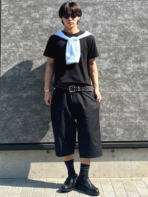 beams heart ハーフパンツ 黒 BEAMS HEART（ビームス ハート）のメンズのショートパンツ通販