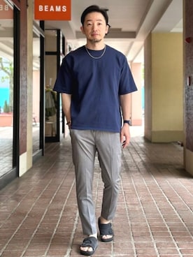 BEAMS HEART MENさん（メンズ・170cm）の夏コーディネート