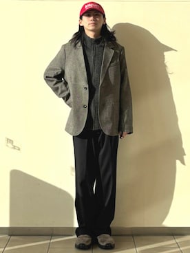 BEAMS HEART MENさん（メンズ・175cm）の冬コーディネート