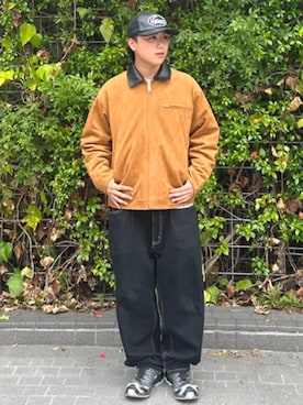 「アイテム（ブルゾン）」を使った、BEAMS HEART MENさん（メンズ・163cm）の秋コーディネート