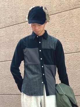 BEAMS HEART MENさん（メンズ・170cm）の冬コーディネート