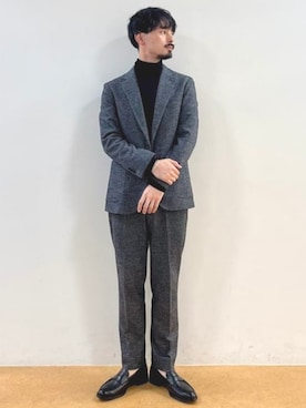 「アイテム（テーラードジャケット）」を使った、BEAMS HEART MENさん（メンズ・173cm）の秋コーディネート