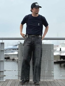 BEAMS HEART MENさん（メンズ・183cm）の夏コーディネート