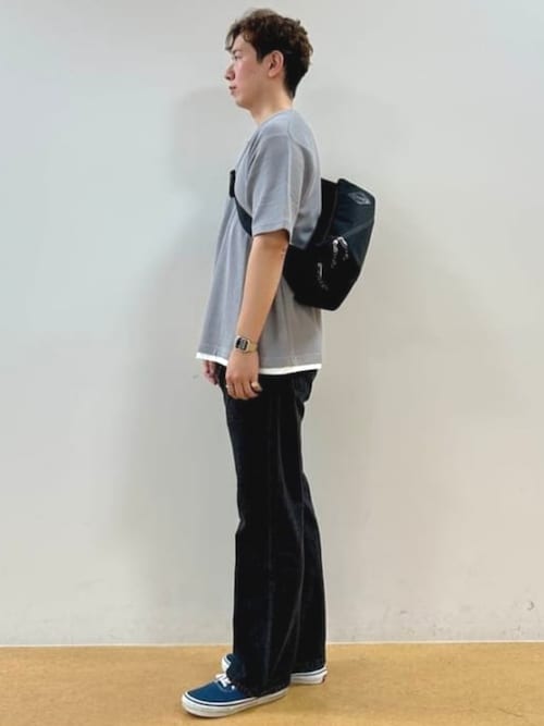 ユニセックス】ポリエステル 杢素材 ツイスト ジップ ウエストバッグ