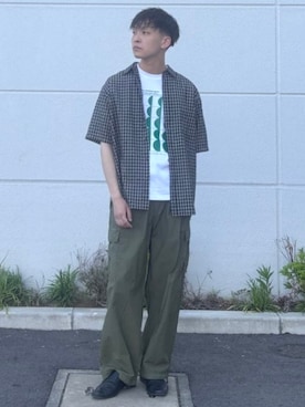 「BEAMS HEART（ビームスハート）のフレックス ローファー（ドレスシューズ、ブラック系）」を使った、BEAMS HEART MENさん（メンズ・170cm）の春コーディネート
