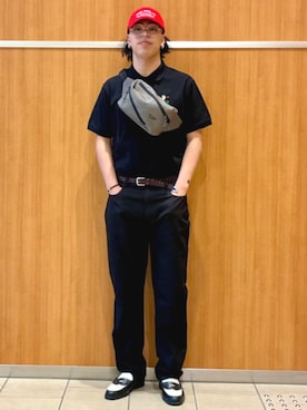 「アイテム（ボディバッグ/ウエストポーチ）」を使った、BEAMS HEART MENさん（メンズ・180cm）の夏コーディネート