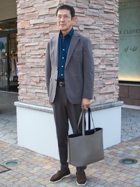 「アイテム（テーラードジャケット）」を使った、BEAMS HEART MENさん（メンズ・180cm）の夏コーディネート