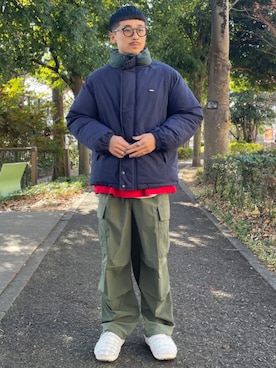 「GERRY（ジェリー）のアイテム（ジャケット/アウター）」を使った、BEAMS HEART MENさん（メンズ・170cm）の冬コーディネート