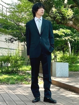「アイテム（スーツセット）」を使った、BEAMS HEART MENさん（メンズ・170cm）の秋コーディネート