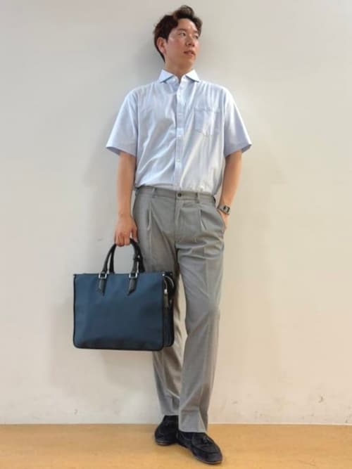 ナイロン × レザー ブリーフバッグ【ノートPC収納】（ビジネスバッグ