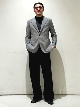 「アイテム（テーラードジャケット）」を使った、BEAMS HEART MENさん（メンズ・182cm）の秋コーディネート