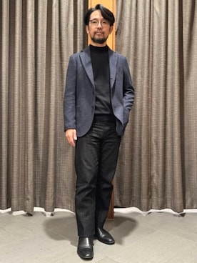 「アイテム（ニット/セーター）」を使った、BEAMS HEART MENさん（メンズ・167cm）の冬コーディネート