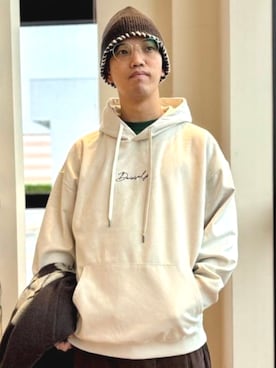 「アイテム（スウェット）」を使った、BEAMS HEART MENさん（メンズ・173cm）の秋コーディネート