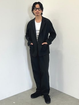 「アイテム（セットアップ）」を使った、BEAMS HEART MENさん（メンズ・175cm）の秋コーディネート