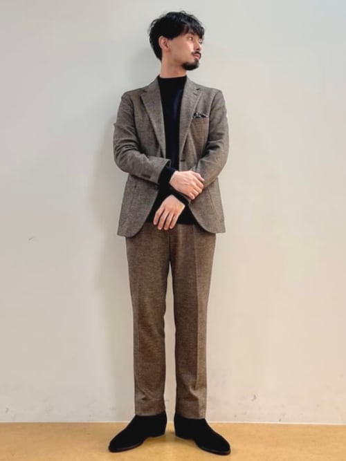 BEAMS × PT セットアップ ジャケパン ウール ヘリンボーン M相当 BEAMS × PT BEAMS × PT セットアップ ジャケパン ウール ヘリンボーン