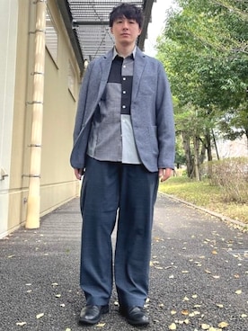 「BEAMS HEART（ビームスハート）のアイテム（テーラードジャケット）」を使った、BEAMS HEART MENさん（メンズ・163cm）の春コーディネート