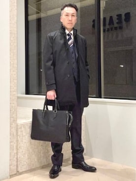 BEAMS HEART MENさん（メンズ・169cm）の冬コーディネート