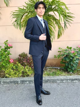 「アイテム（ネクタイ、ブラック系）」を使った、BEAMS HEART MENさん（メンズ・178cm）の冬コーディネート