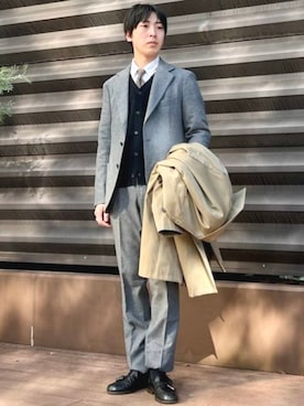BEAMS HEART MENさん（メンズ・170cm）の冬コーディネート