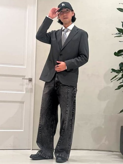 セール】【ウォッシャブル】千鳥柄 イージースーツ（S～XL