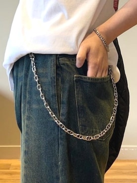 「アイテム（ウォレットチェーン）」を使った、BEAMS HEART MENさん（メンズ・176cm）の夏コーディネート