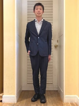 「アイテム（テーラードジャケット）」を使った、BEAMS HEART MENさん（メンズ・170cm）の夏コーディネート