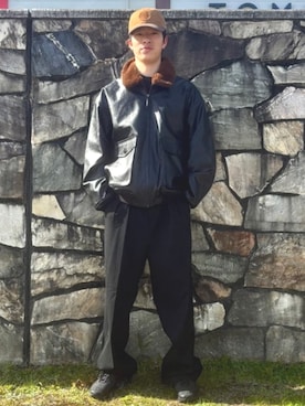 「アイテム（ミリタリージャケット）」を使った、BEAMS HEART MENさん（メンズ・175cm）の秋コーディネート