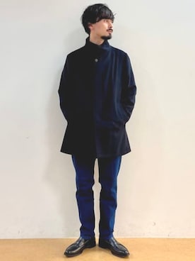 「アイテム（ドレスシューズ）」を使った、BEAMS HEART MENさん（メンズ・173cm）の秋コーディネート