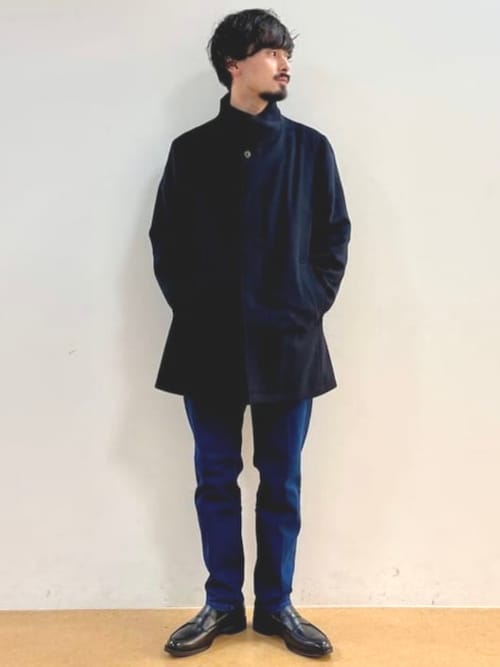 セール】ウールカシミヤ ショート スタンドカラーコート（その他