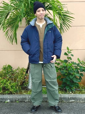 「GERRY（ジェリー）のアイテム（ジャケット/アウター）」を使った、BEAMS HEART MENさん（メンズ・173cm）の冬コーディネート