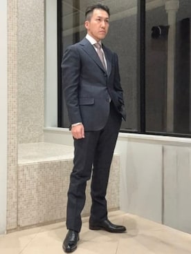 「アイテム（スーツセット）」を使った、BEAMS HEART MENさん（メンズ・169cm）の冬コーディネート