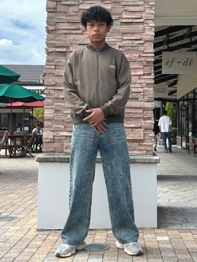 「アイテム（MA-1）」を使った、BEAMS HEART MENさん（メンズ・177cm）の秋コーディネート