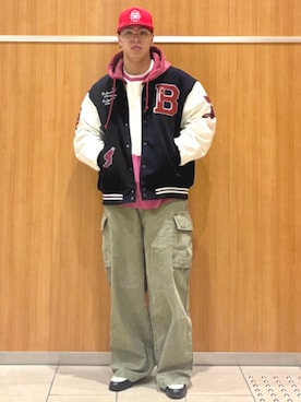 BEAMS HEART MENさん（メンズ・180cm）の冬コーディネート