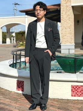 「BEAMS HEART（ビームスハート）のアイテム（テーラードジャケット）」を使った、BEAMS HEART MENさん（メンズ・165cm）の春コーディネート