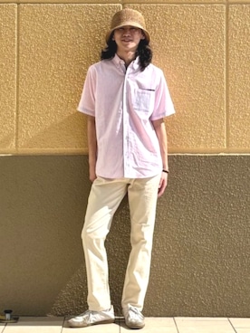 「アイテム（ハット）」を使った、BEAMS HEART MENさん（メンズ・175cm）の春コーディネート