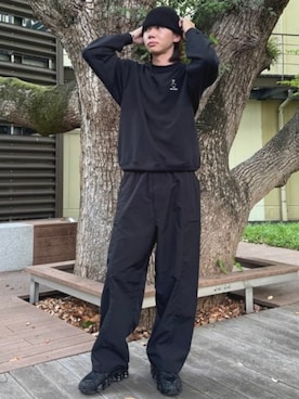 「アイテム（ニットキャップ/ビーニー）」を使った、BEAMS HEART MENさん（メンズ・178cm）の秋コーディネート