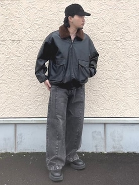 「アイテム（ミリタリージャケット）」を使った、BEAMS HEART MENさん（メンズ・168cm）の秋コーディネート
