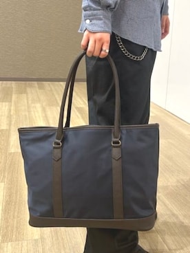 「アイテム（トートバッグ）」を使った、BEAMS HEART MENさん（メンズ・178cm）の秋コーディネート