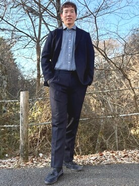 「Mお悩み別/ふともも筋肉質」｜BEAMS HEART MENさん（メンズ・176cm）の冬コーディネート