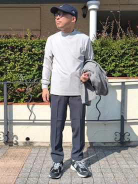 「キレイめコーデ」｜「アイテム（スラックス）」を使った、BEAMS HEART MENさん（メンズ・161cm）の夏コーディネート
